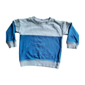 Hanna Andersson Sweatshirt Size 2T / 85 cm Blue Color Block Top